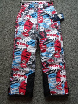 Nieuwe !! Ski broek allover geprint maat 116* - 1