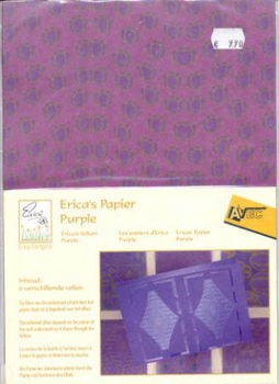 PAKKET met VELLUM (A4) --- nr. EF 0718 --- Erica's Vellum Purple --- PAARS - 1