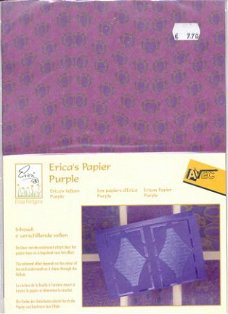 PAKKET met VELLUM (A4) --- nr. EF 0718 --- Erica's Vellum Purple --- PAARS