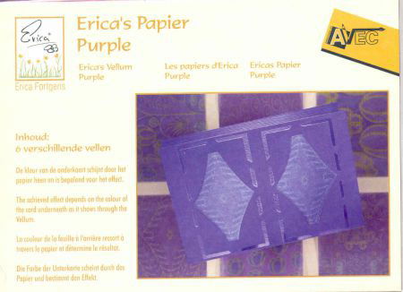 PAKKET met VELLUM (A4) --- nr. EF 0718 --- Erica's Vellum Purple --- PAARS - 2