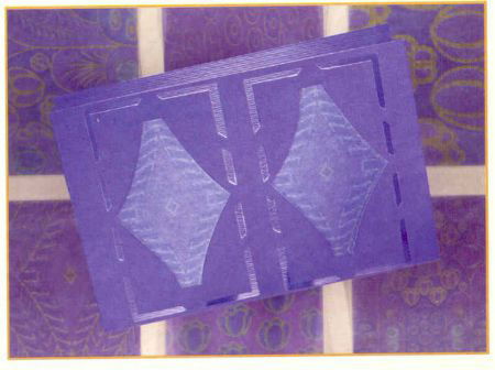 PAKKET met VELLUM (A4) --- nr. EF 0718 --- Erica's Vellum Purple --- PAARS - 3