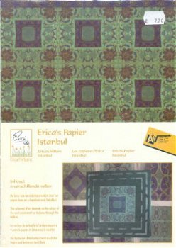 PAKKET met VELLUM (A4) --- Nr. EF 0717 --- Erica's Vellum Istanbul --- GROEN - 1