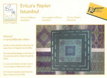 PAKKET met VELLUM (A4) --- Nr. EF 0717 --- Erica's Vellum Istanbul --- GROEN - 2