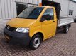 Volkswagen Transporter - 2.5 TDI 340 pick-up laadkraan 1100kg hiab 3-pers airco trekhaak 2500kg - 1 - Thumbnail