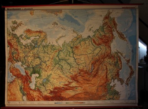 Schoolkaart van Noord Azië. - 1