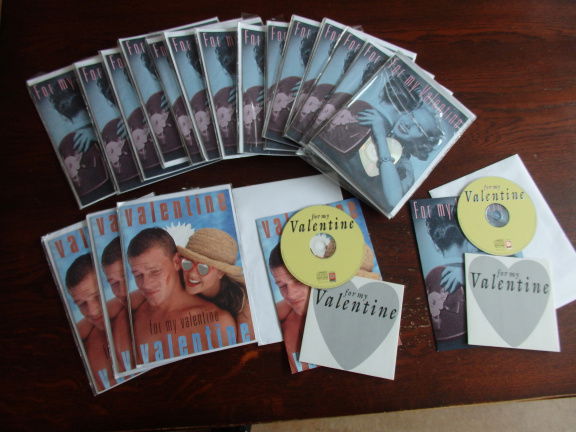 20 x Valentine kaart + CD - compleet met envenlop. - nr. 1
