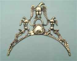 Gietstuk voor een comtoiseklok uit de napoleontische periode. Ø 24 cm. (Art. Nr. 107R)