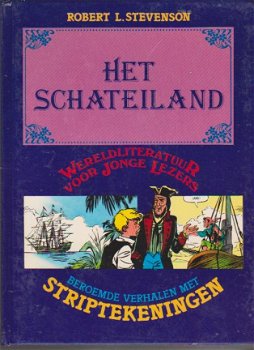 Het Schateiland Beroemde verhalen met striptekeningen HC - 1