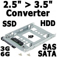 2.5" naar 3.5" Converter voor Hot Swap Trays SATA SAS SSD