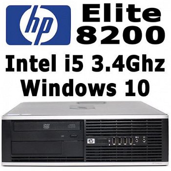 HP 8200 Elite SFF PC Intel Core i5 3.4Ghz 4GB 250GB HDD W10 - 1