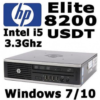 HP 8200 Elite USDT PC Intel Core i5 3.3Ghz 4GB 160GB HDD W10 - 1