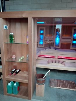 Luxe Finse Sauna/infrarood cabine Stuntaanbieding!!!! - 6