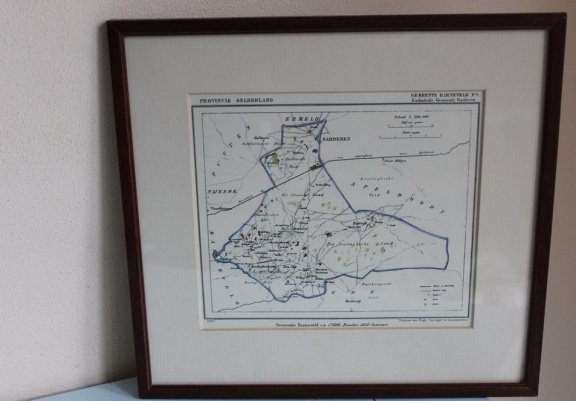 Reproductie van de plattegrond van de Provincie Gelderland - Gemeente Barneveld - nr. 1