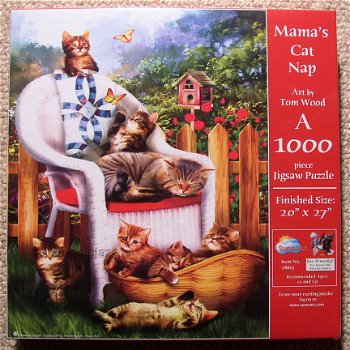 SunsOut - Mama's Cat Nap - 1000 Stukjes Nieuw - 2