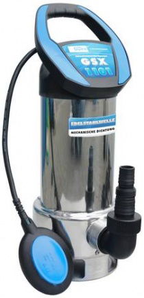 Dompelpomp 19000 l/u 1100 W autom. vlotterschakelaar in RVS