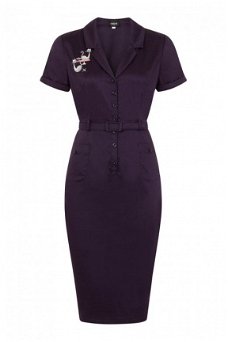 Collectif, Caterina Atomic Cat Dress in navy.