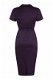 Collectif, Caterina Atomic Cat Dress in navy. - 2 - Thumbnail