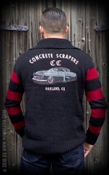 Rumble 59, Racing Sweater Concrete Scrapers, mooie trui met geborduurde rug. - 1