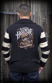 Rumble 59, Racing Sweater Hotrod Hellride, mooie trui met geborduurde rug. - 1