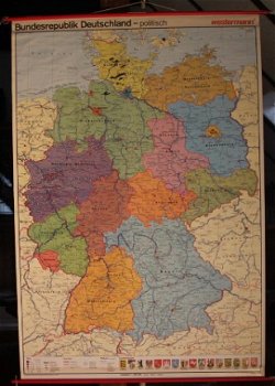 Schoolkaart van Duitsland. - 1