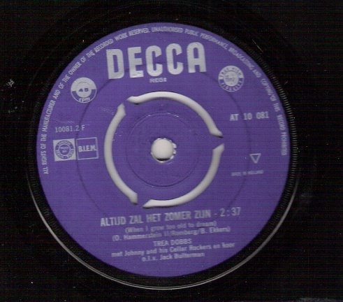Johnny and his Cellar Rockers & Trea Dobbs Nederbeat 1964 - nr. 1