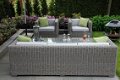 Loungeset lounge bank met tafel rond wicker grijs PROMO - 4 - Thumbnail