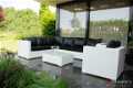 Loungeset lounge bank terras tuin wit wicker PROMO. - 1 - Thumbnail