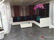 Loungeset lounge bank terras tuin wit wicker PROMO. - 6 - Thumbnail