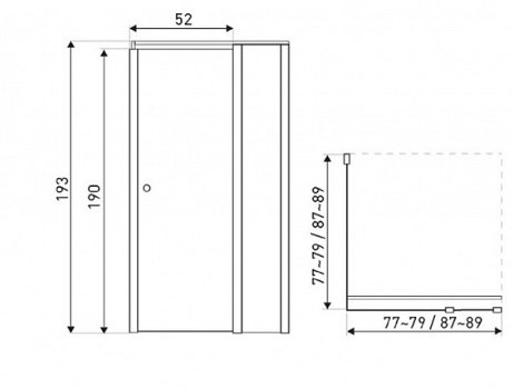 Sanifun douchecabine Barrie 890 x 890 Z - 3