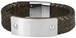 Echt lederen armband met stainless steel 31000-065 - 1 - Thumbnail