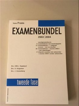 Examenbundel havo Frans 2003-2004. - 1