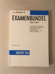 Examenbundel havo Wiskunde B 2003-2004.