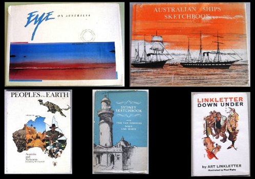 [Australië] 5 boeken o.a. Eye on Australia hardcover uitgave - 1
