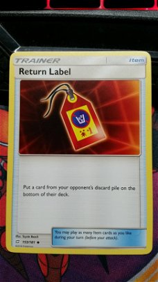 Return Label  153/181 Team up