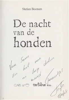 DE NACHT VAN DE HONDEN - Stefan Boonen - GESIGNEERD (2) - 2
