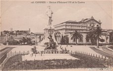 Frankrijk Cannes Statue d'Edouard VII et le Casino