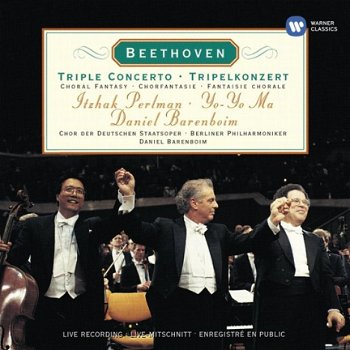 Daniel Barenboim - Ludwig van Beethoven, Itzhak Perlman, Yo-Yo Ma, Daniel Barenboim ‎– Triple Conc - 1