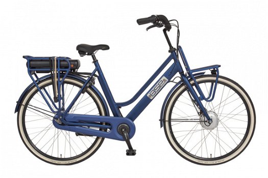 Bsp Barista E mat jeans-blauw 51cm elektrische damesfiets - 1