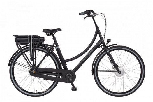 Bsp Brave E matzwart 51cm elektrische damesfiets - 1