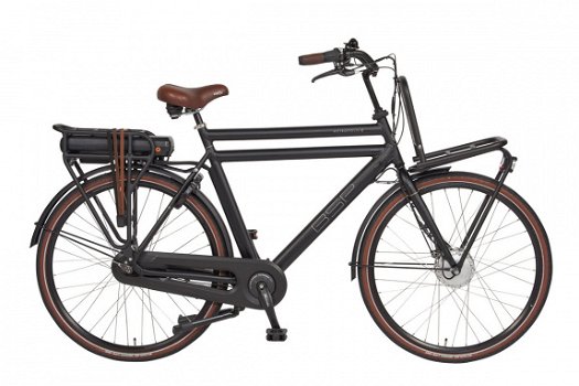 Bsp Metropolis E matzwart 55cm elektrische herenfiets - 1