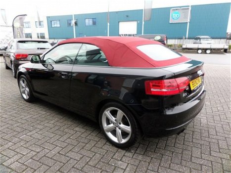 Audi A3 Cabriolet - 1.8 TFSI S-edition Leer Navigatie Cabrio 2010 Boek jes aanwezig Rijklaar Zwart m - 1