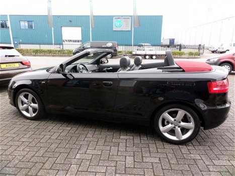 Audi A3 Cabriolet - 1.8 TFSI S-edition Leer Navigatie Cabrio 2010 Boek jes aanwezig Rijklaar Zwart m - 1