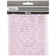 Quote stickertjes roze goud folie (4 velletjes 10x11.5cm) - 1 - Thumbnail