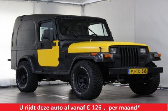 tandarts periodieke hiërarchie Jeep Wrangler - YJ 4.0 I WAGON 4WD LPG nieuwe APK | aangeboden op  MarktPlaza.nl