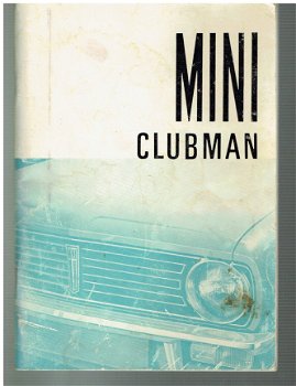 Mini Clubman (saloon - stationcar) instructieboekje 1974 - 1