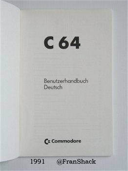 [1991] C64, Benutzerhandbuch, Deutsch, Commodore #1 - 2
