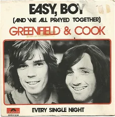 Greenfield & Cook ‎– Easy, Boy (And We All Prayed Together) (1973)
