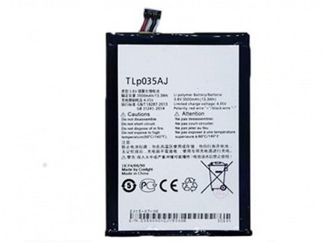 3500MAH/13.3Wh Alcatel TLP035Aj Lithium-Batterie mit hoher Kapazität, kommen Sie und bestellen Sie e - 1