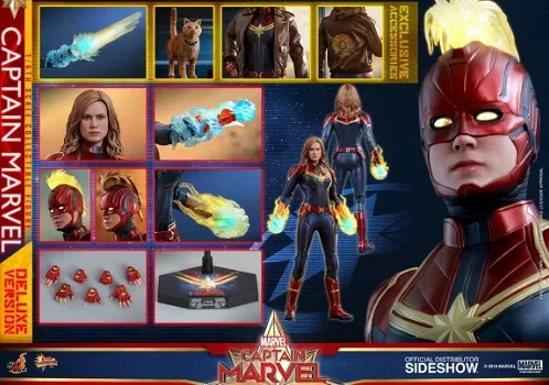Hot Toys Captain Marvel Action Figure Deluxe MMS522 - 0