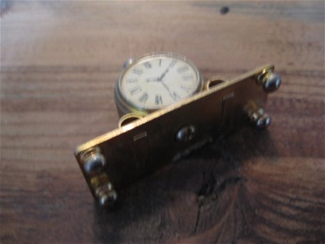 Voor in het poppenhuis: Oud koperen klokje jaren '50.... - 5